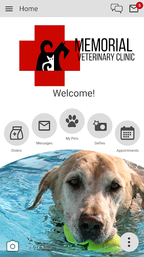 Android application Memorial Veterinary Clinic screenshort