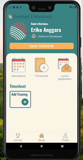 Android application TAP screenshort