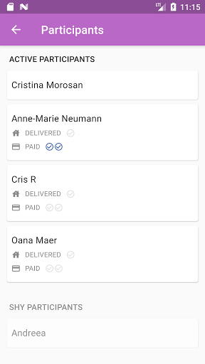 Group Orders Screen 3