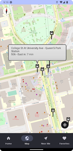 Android application Next Stop Toronto screenshort