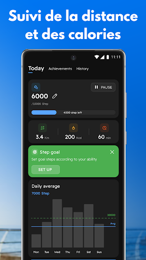 Podometre : Compteur de pas Screen 2