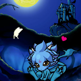 Baby dragon Night forest icon