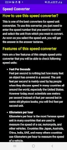 Speed Units Converter
