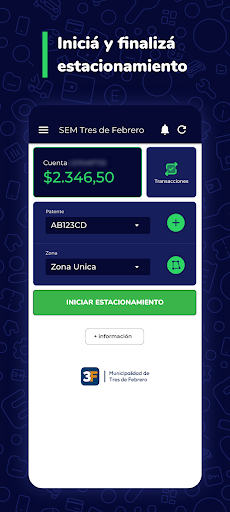 Android application SEM Tres de Febrero screenshort