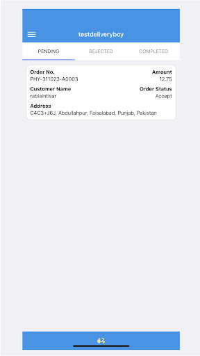 Android application Medy Live Track screenshort