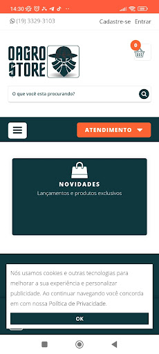 Oagro Store Screen 2