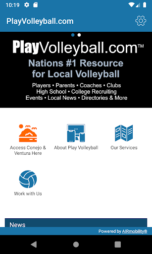 Android application Play Volleyball screenshort