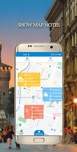 Android application Map Maker & Notes screenshort
