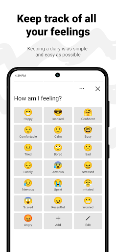 Answers: Diary & Mood Tracker Screen 2