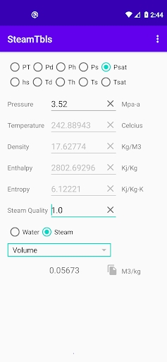 Android application SteamTbls screenshort