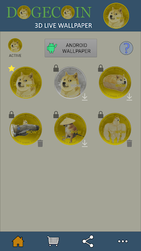 Android application Dogecoin 3D Live Wallpaper screenshort