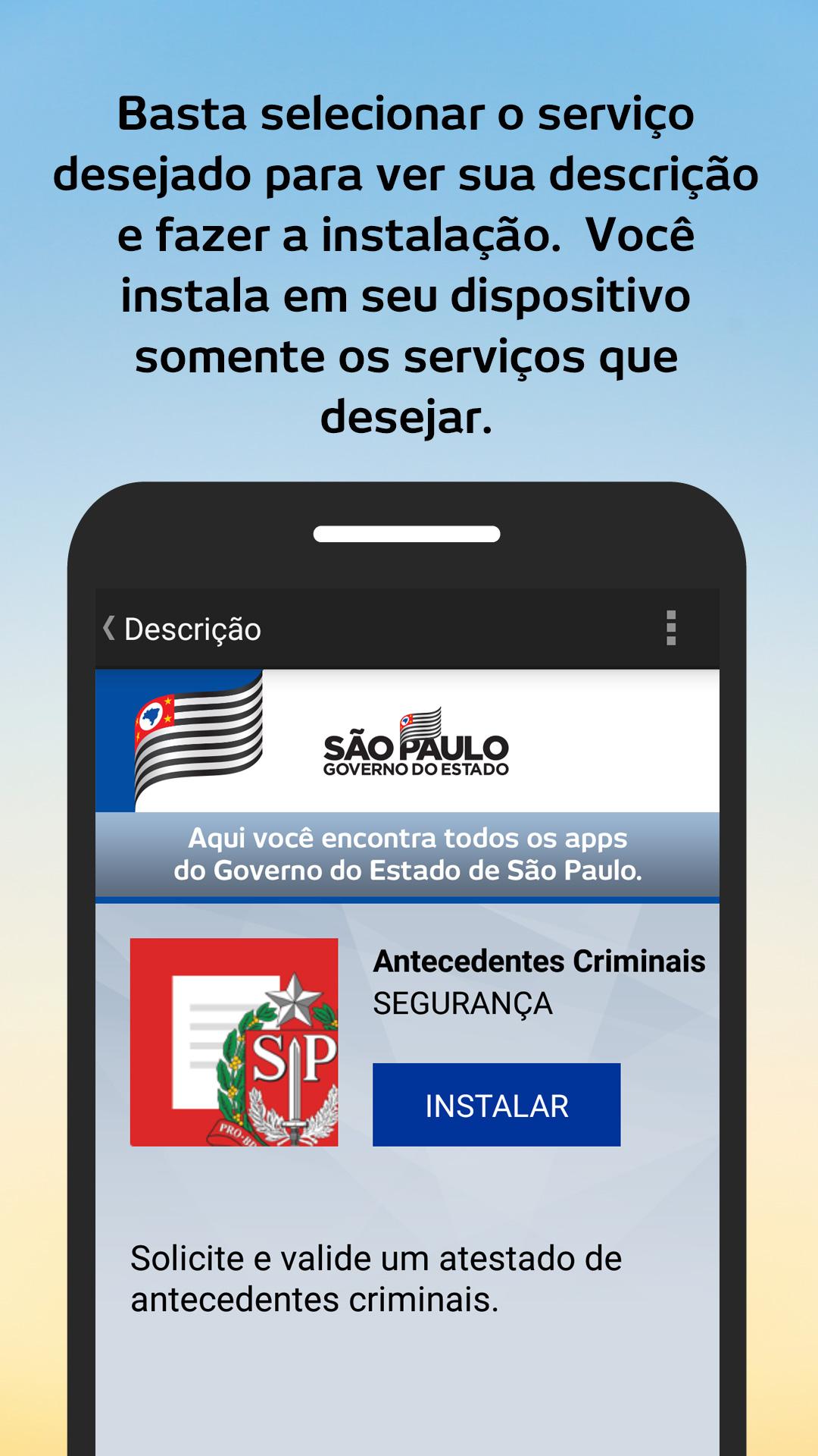 Android application SP Serviços screenshort