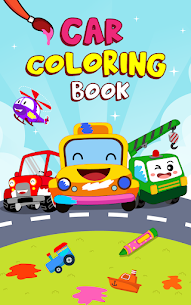 كتاب تلوين السيارة للأطفال 1