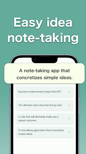 Android application AI brainstorming: AI-dea screenshort