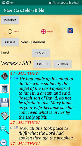 Catholic New Jerusalem Bible Screen 3
