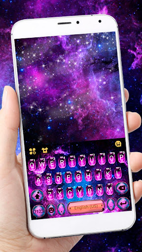 Android application Pink Mystic Galaxy Theme screenshort