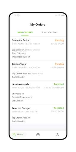 Android application AnchayFood Seller screenshort