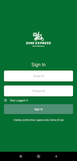 Dine Express Vendor Screen 2