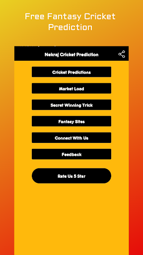 Android application Nekraj Cricket Prediction screenshort