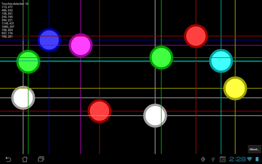 Multi-touch Tester Screen 3