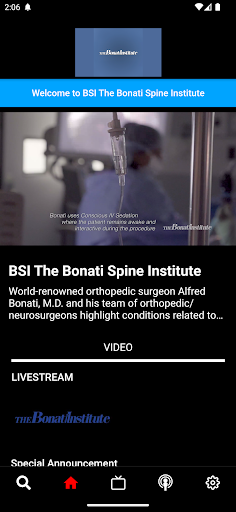 Android application BSI The Bonati Spine Institute screenshort
