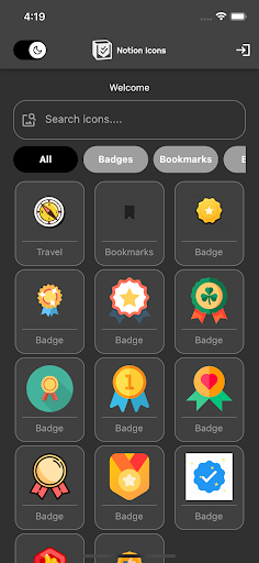 Notion Icons Screen 2