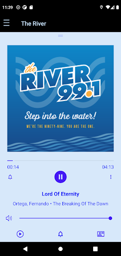 Android application WASQ 99.1 The River screenshort