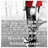 Royal & Girl Attitude status n icon