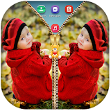 Cute Baby Zipper Lock Screen icon