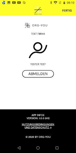 Android application Org-You Bautagebuch screenshort