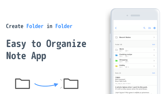 Folder Notepad - Nota 1.5.1 APK screenshots 1