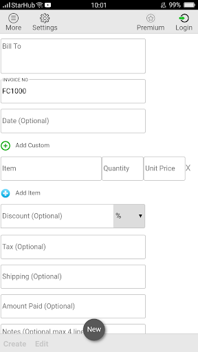 Invoice Ready - Invoice & Esti Screen 2