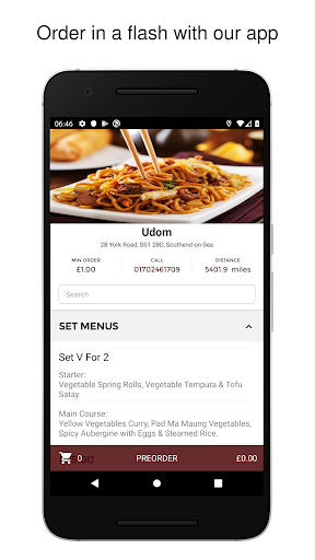 Android application Udom Thai screenshort