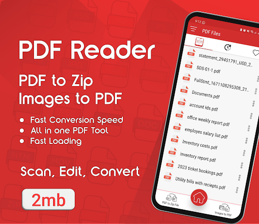 Android application PDF Viewer Lite - PDF to Zip screenshort