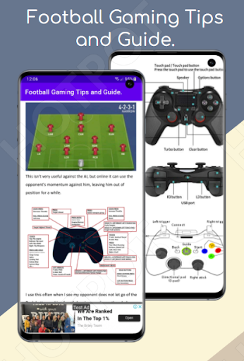 Football gaming Guide. Screen 2