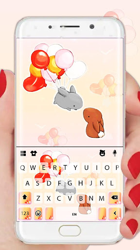 Android application Cartoon Love Keyboard Theme screenshort