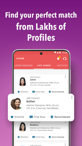 Christian Matrimony App Screen 3