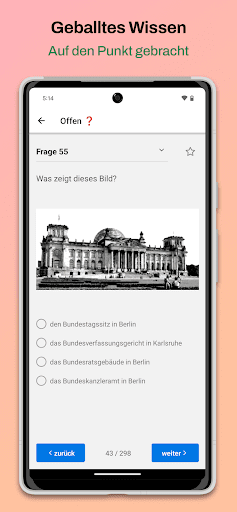Einbürgerungstest Meister 24 Screenshot 2 - AppWisp.com