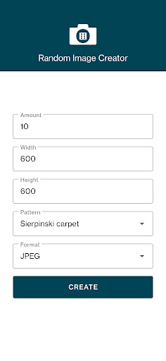 Android application Random Image Creator screenshort