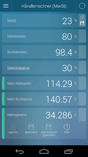 Prozentrechner Ekran görüntüsü