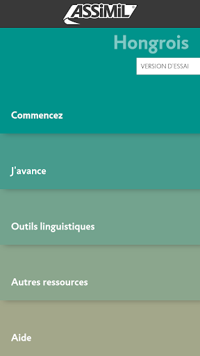 Android application Apprendre Hongrois Assimil screenshort