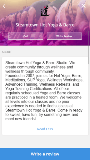 Steamtown Hot Yoga & Barre Screen 2