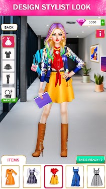 #2. College Girls Fashion Dress up (Android) By: Happy Melon Games