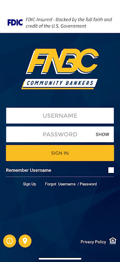 FNBC Mobile Banking screenshot 1