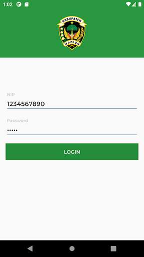 Android application E-Presensi Kab. Madiun screenshort