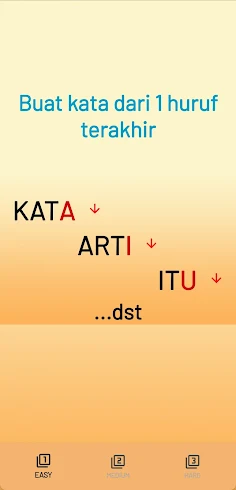 Buat Kata Dari Huruf Terakhir - Screenshot 2