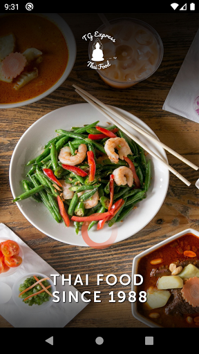 Android application TG Express Thai Food screenshort