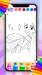 Princess Coloring Page Game