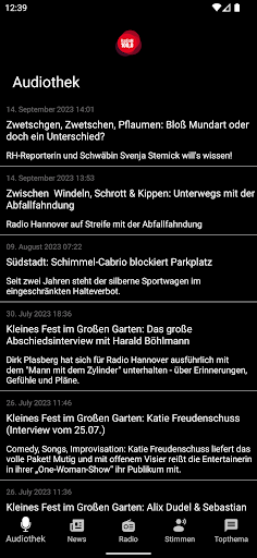 Android application Radio Hannover screenshort