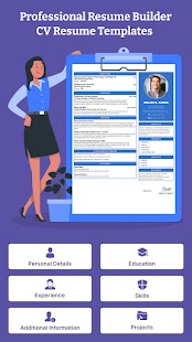 Professional Resume Builder Captura de pantalla